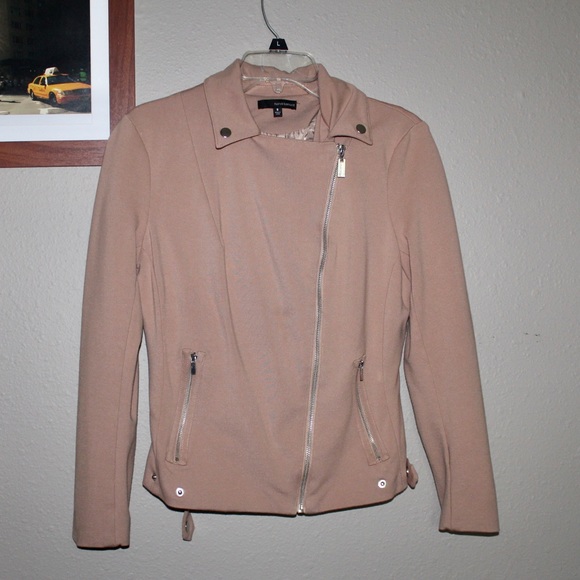 Harve Benard Jackets & Blazers - Harve Bernard Dusty Pink Moto Jacket